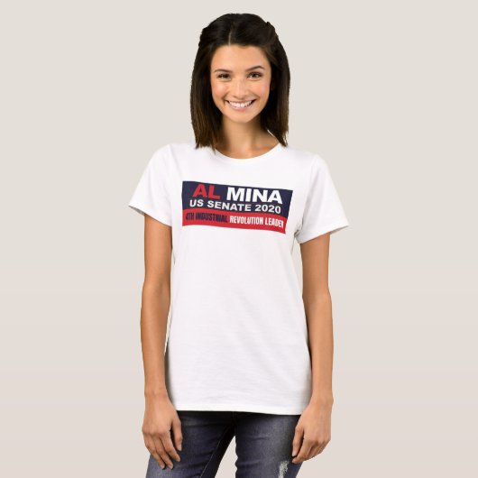 Al Myna US Senate Merchandise T-shirt (Voorkant volledig)