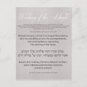 Al Netilas Yadayim Card Briefkaart (Voorkant)