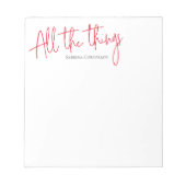 Al notitieblok van de dingen manuscript (Voorkant)