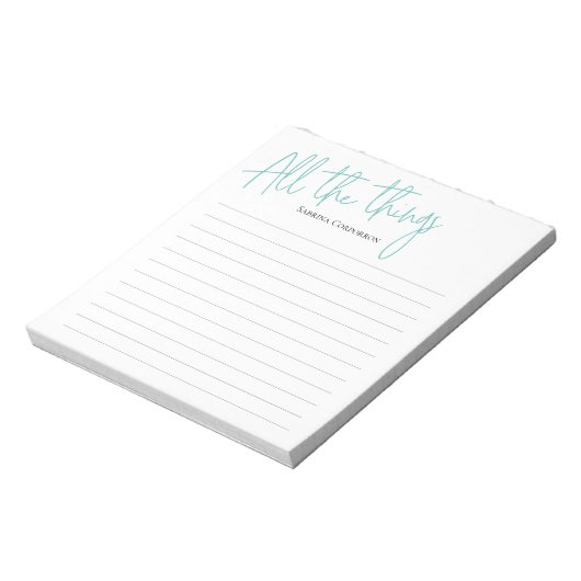 Al notitieblok van de dingen manuscript (Linkerzijde)