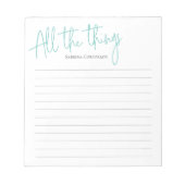 Al notitieblok van de dingen manuscript (Voorkant)