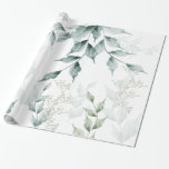 Al Occasion Wrapping Grayed Jade Green Botanical Cadeaupapier<br><div class="desc">Cadeaupapier | Grayed Jade Green Botanical - variaties van Grayed Jade Green - gedempte groene bladeren - vers en eenvoudig - maar heerlijk elegant. Dit maakt deel uit van een gecoördineerd collectie en collectie van het Baby shower van het ontwerp van de trouwsuite,  ontworpen door WhimsicalArtwork™.</div>