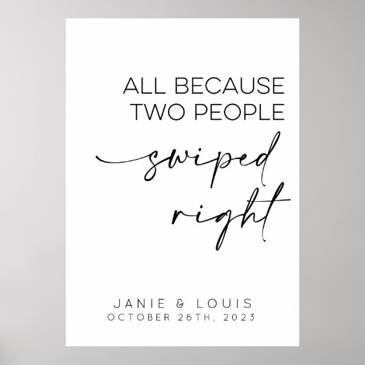 Al omdat twee mensen de juiste bruiloft hebben ged poster (Voorkant)