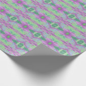 Al omslagpapier in Paarse Floral Cadeaupapier (Hoek)