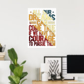 Al onze dromen kunnen uitkomen poster (Thuiskantoor)