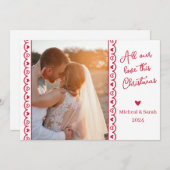 Al onze liefde feestdagenkaart (Voorkant / Achterkant)