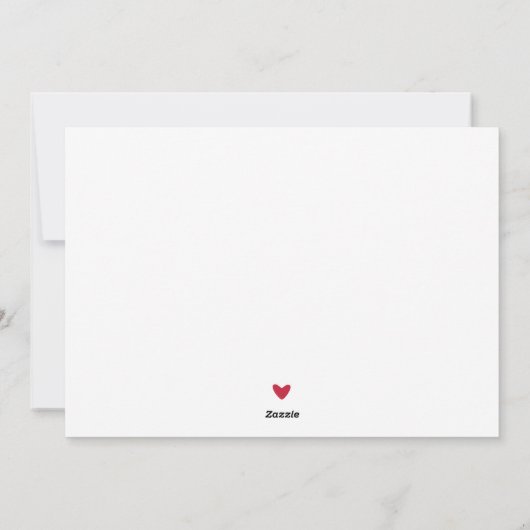 Al onze liefde feestdagenkaart (Achterkant)