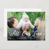 Al onze liefde Valentijnsdag Briefkaart (Voorkant / Achterkant)