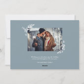 Al onze liefdesfoto met botanische overlay feestdagenkaart (Achterkant)