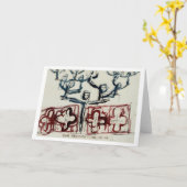 Al onze voorouders leven in ons. kaart (Gele Bloem)