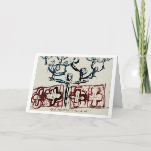 Al onze voorouders leven in ons. kaart (Voorkant)