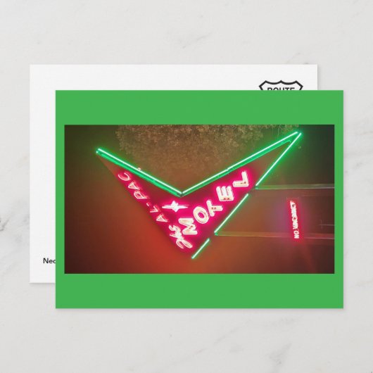 Al-Pac Motel Neon Park St. Robert, MO Feestdagenkaart (Voorkant / Achterkant)