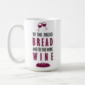 Al pan, pan, y al vino, vino koffiemok (Links)