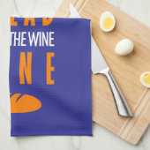 Al pan, pan, y al vino, vino theedoek (Quarter Fold)