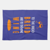 Al pan, pan, y al vino, vino theedoek (Horizontaal)