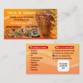 Al pastor Tacos Visitekaartjes (Voorkant / Achterkant)