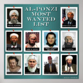AL-PONZI MEEST GEWENSTE LIJST POSTER (Voorkant)