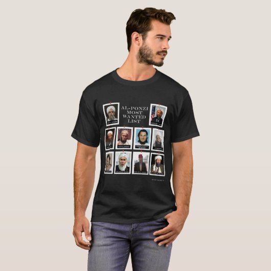 AL PONZI MEEST GEWENSTE LIJST T-SHIRT (Voorkant volledig)