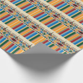 Al-Qatt Al-Asiri geïnspireerd geometrisch patroon. Cadeaupapier (Hoek)