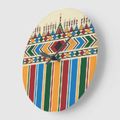 Al-Qatt Al-Asiri geïnspireerd geometrisch patroon. Grote Klok (Hoek)