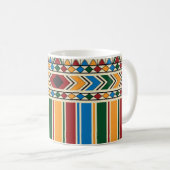 Al-Qatt Al-Asiri geïnspireerd geometrisch patroon. Koffiemok (Voorkant rechts)