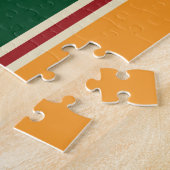 Al-Qatt Al-Asiri geïnspireerd geometrisch patroon. Legpuzzel (Zijkant)