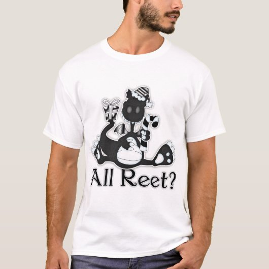 Al Reet? Geordie kerstdragon T Shirt (Voorkant)