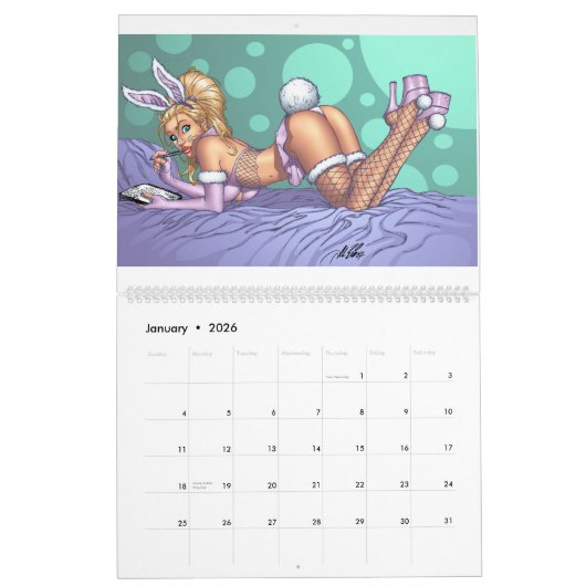 Al Rio Pin-up Calendar HUGE SIZE - 2012 Kalender (Jan 2026)