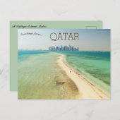 Al Safliya-eiland Qatar Briefkaart (Voorkant / Achterkant)