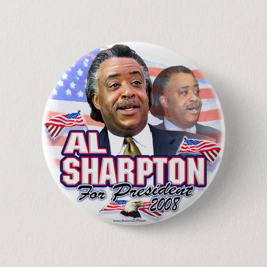 Al Sharpton 08 Button (Voorkant)
