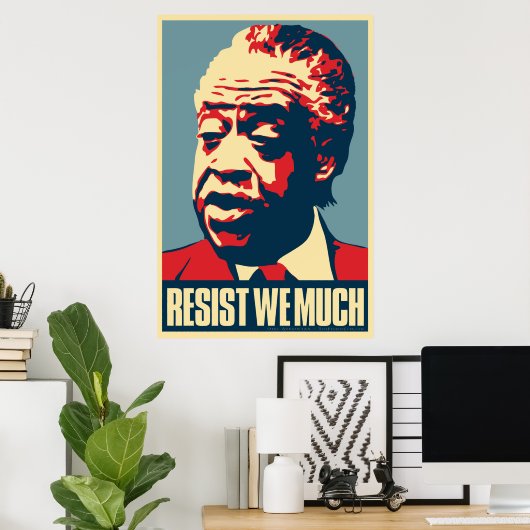 Al Sharpton "Resist we many" Obama Parody Poster (Thuiskantoor)