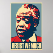 Al Sharpton "Resist we many" Obama Parody Poster (Voorkant)