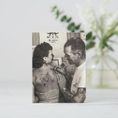 Al Shieferly tattoos Roos Briefkaart (Staand voorkant)