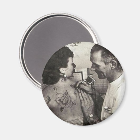 Al Shieferly tattoos Roos Magneet (Voorkant / Achterkant)