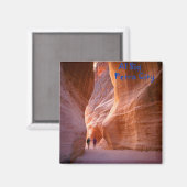 Al Siq in Petra City Koelkast Magnet Souvenir (Voorkant / Achterkant)