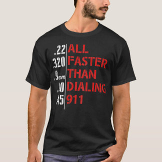Al sneller dan het Draaien 911 (op rug) T-shirt