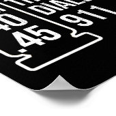 Al sneller dan het Draaien van 911 Pistool munitie Poster (Hoek)