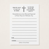 Al SoulDay Memorial Masses overleden Heilige Kaart (Achterkant)