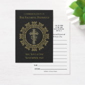 Al SoulDay Memorial Masses overleden Heilige Kaart (Bureau)