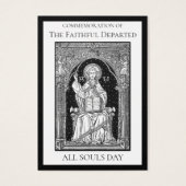 Al SoulDay Memorial Masses overleden Heilige Kaart (Voorkant)