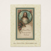 Al SoulDay Memorial Masses overleden Heilige Kaart (Voorkant)
