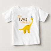 Al-TWO-saurus Second Birthday Dinosaur Shirt (Voorkant)