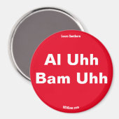 Al Uhh Bam Uhh Red magnet (Voorkant / Achterkant)