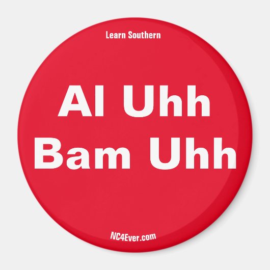 Al Uhh Bam Uhh Red magnet (Voorkant)