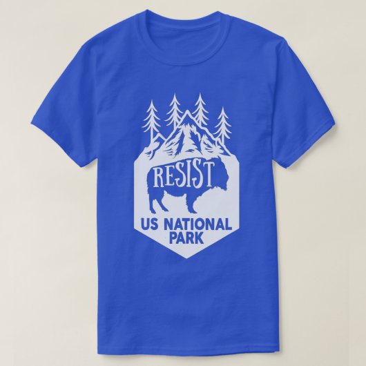 AL US National Park Resist Service T-shirt (Design voorkant)