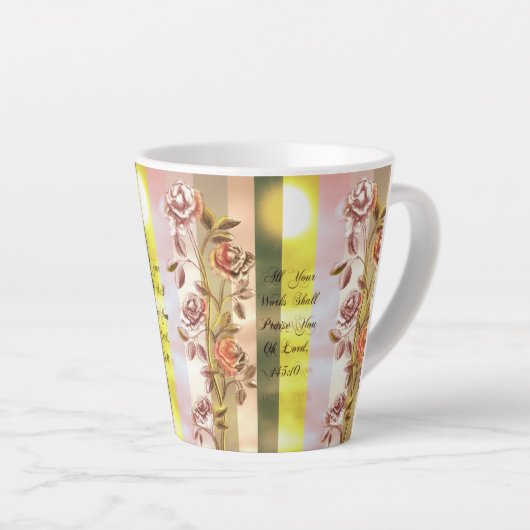 Al uw werken zullen u prijzen, o Heer Latte Mok (Rechterhoek)