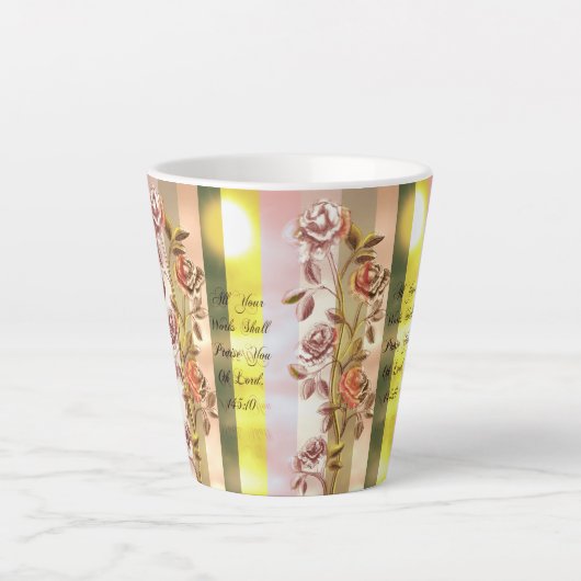 Al uw werken zullen u prijzen, o Heer Latte Mok (Voorkant)