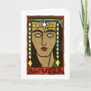 Al-Uzza-Wenskaart Kaart