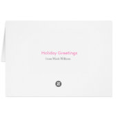 Al vaak warm roze roos, voeg uw foto, tekst toe (Achterkant Horizontaal)