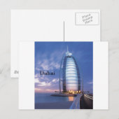 Al van Doubai Burj Arabisch Hotel (door St.K) Briefkaart (Voorkant / Achterkant)
